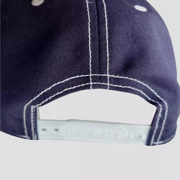 New York Yankees Hat Blue NY Logo Cap Fanatics Pinstripe Stitch - Picture 4 of 6